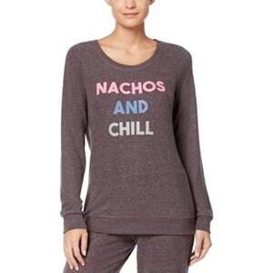 Jenni By Jennifer Moore Womens Sleepwear Graphic Print Pajama Top Only,1-Piece S